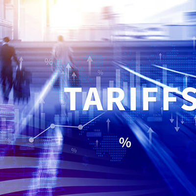 Import tariffs increase concept, US